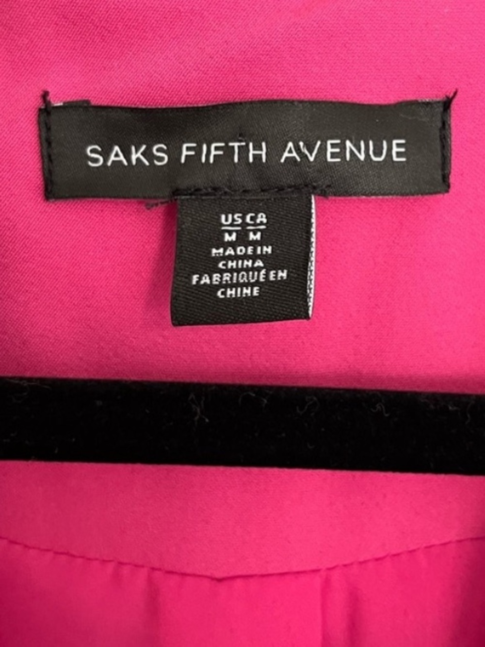 SAKS 5th AVENUE • Oversized Hot Pink Barbie Pink Double-Breasted Blazer - Picture 5 of 8